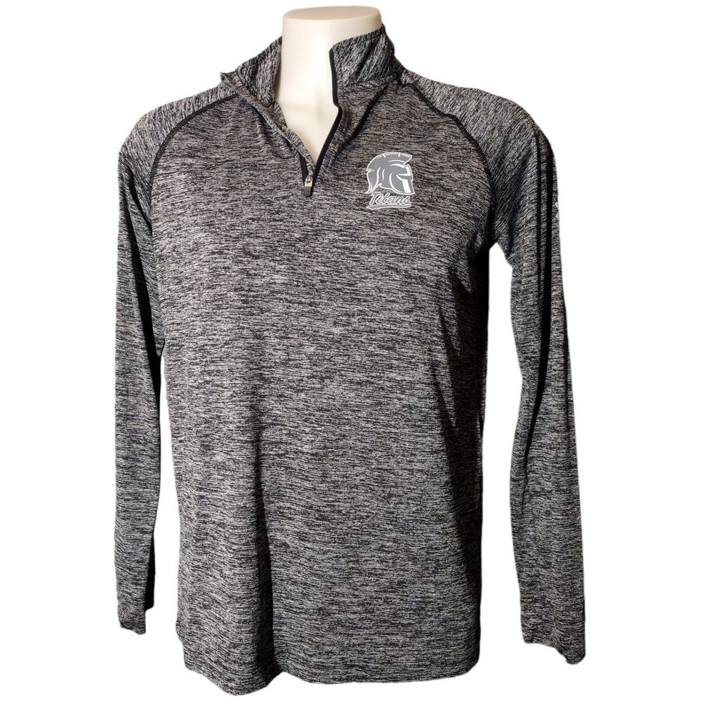 Under Armour Pullover Womens Small Titans Logo Space Dye 1/4 Zip Athleisure Gray